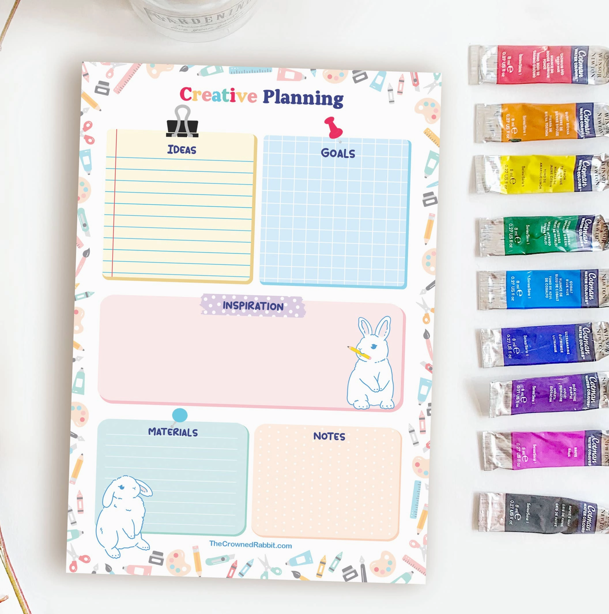 Creative Planning A5 Memo Pad recycled vintage