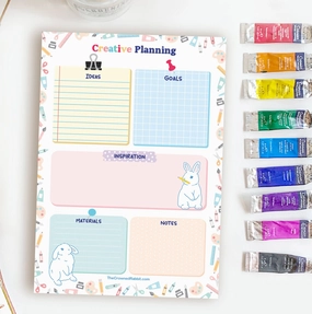 Creative Planning A5 Memo Pad recycled vintage