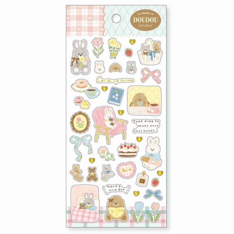 ergonomic minimalist Doudou Sticker Sheet - Usagi