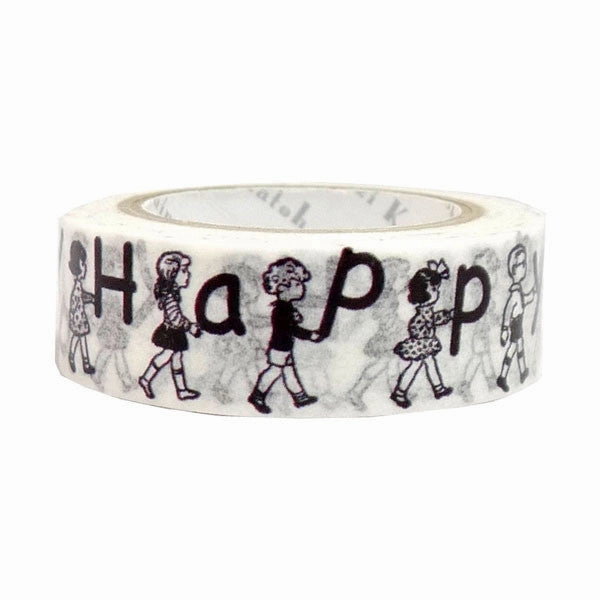 nonslip Happy Children Washi Tape ? Shinzi Katoh Design Japanese Washi Tape