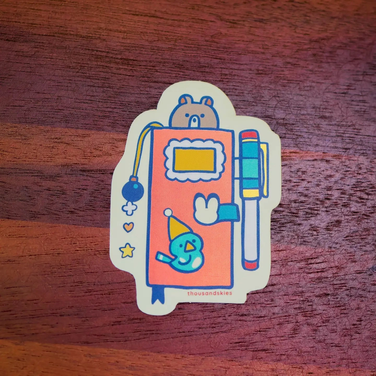 budget Weekly Journal Holographic Vinyl Sticker