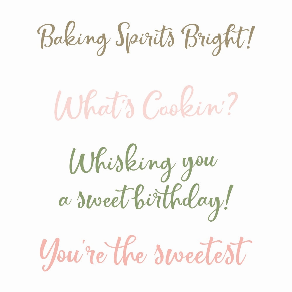 glossy resin What'S Cookin' - 3X3 Stamp Set