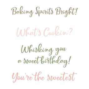 glossy resin What'S Cookin' - 3X3 Stamp Set