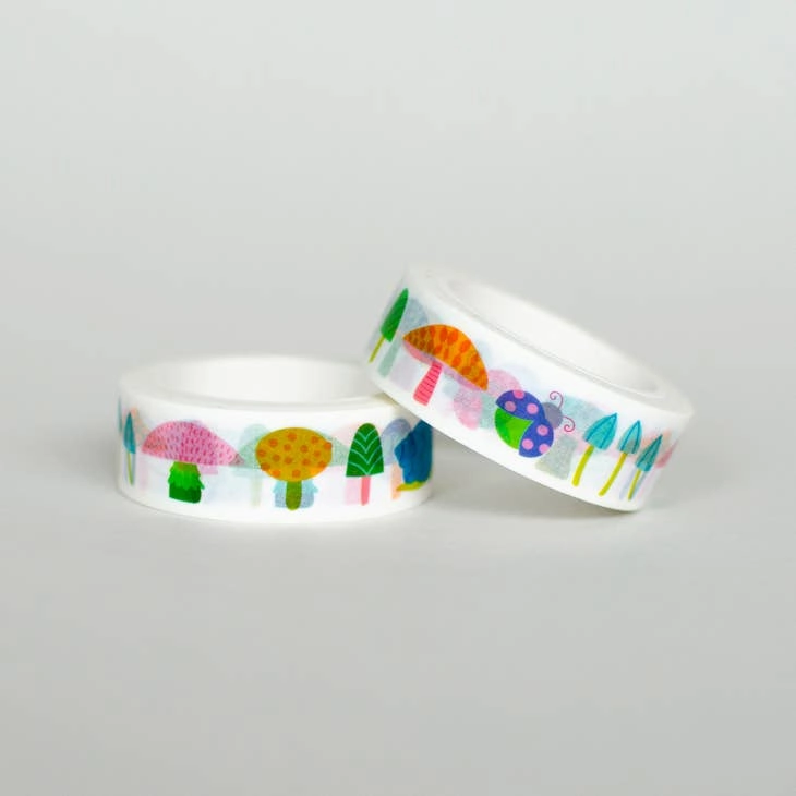 White Toadstools Washi Tape popular