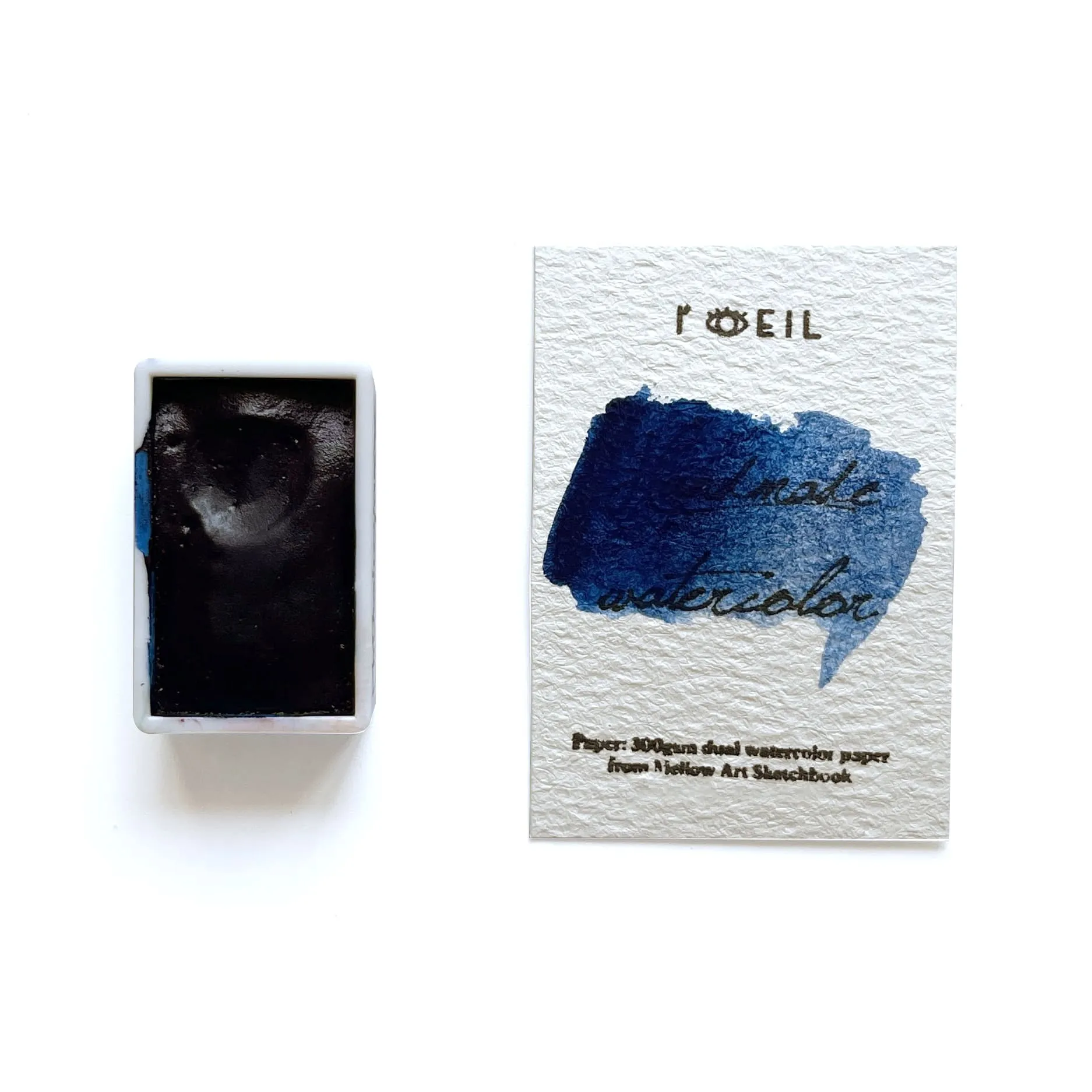 Phthalocyanine Blue Pb15 - Artist Grade Handmade Honey Based Watercolor Paint Full Pan 3.2Ml trendy