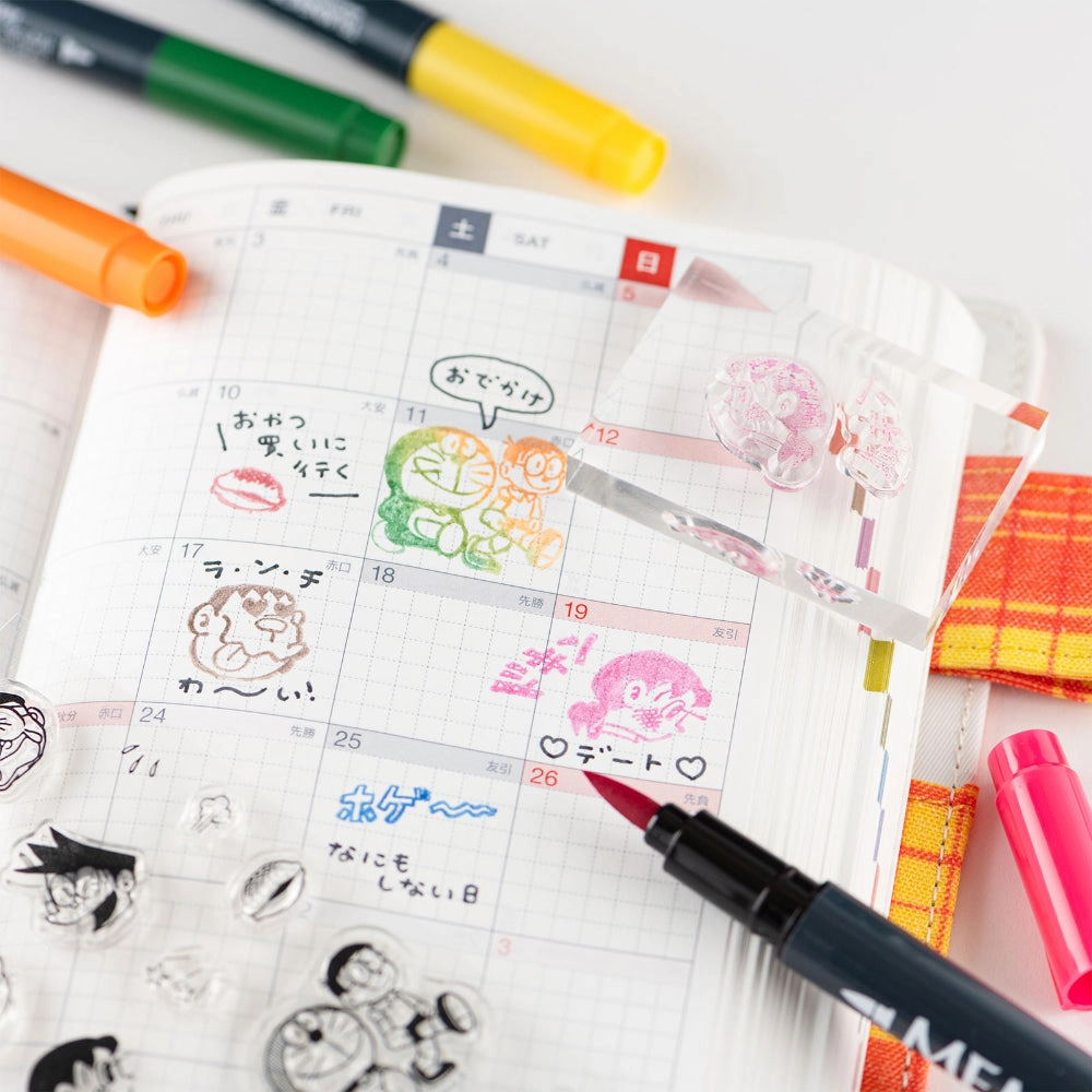 slim 30% Off Hobonichi Doraemon'S Clear Stamps (How Is Your Day?)