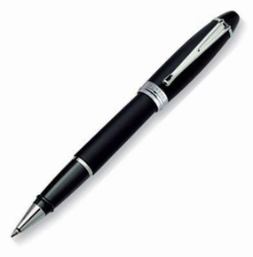 Aurora Ipsilon Satin Black Rollerball Pen reliable lasting