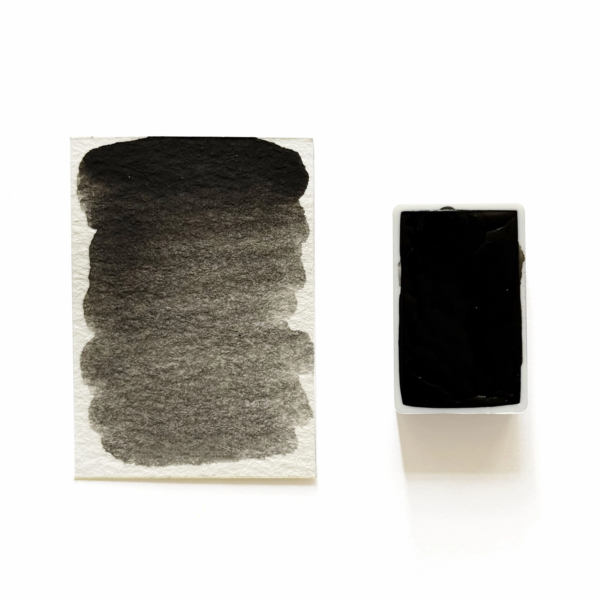 Bone Black Pbk9 - Artist Grade Handmade Honey Based Watercolor Paint Full Pan 3.2Ml small