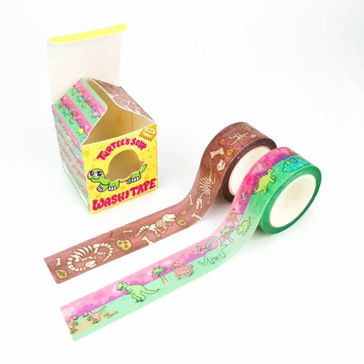 Dinosaur Pack Japanese Washi Tape Set Of 2 automatic classic