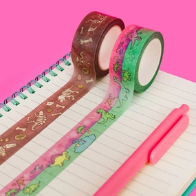 fiber single Dinosaur Pack Japanese Washi Tape Set Of 2