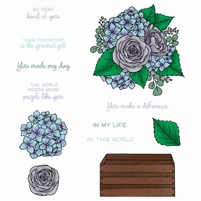 vivid bulk Nancy'S Lilac Bouquet - 6X8 Stamp Set