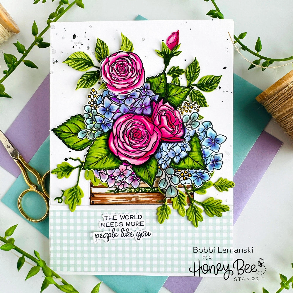 minimalist Nancy'S Lilac Bouquet - 6X8 Stamp Set