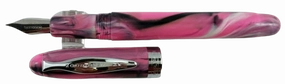Noodler'S Ink Ahab Pink Tiger Flex Fountain Pen sleek shiny