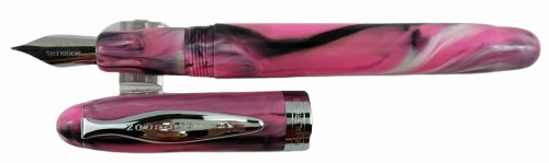 Noodler'S Ink Ahab Pink Tiger Flex Fountain Pen sleek shiny