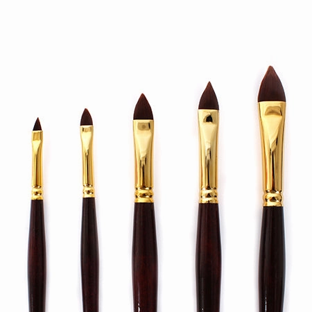 Sepia Acryl Paintbrushes - Cat'S Tongue thin basic
