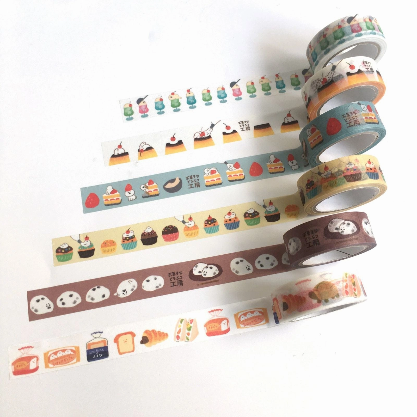 Sweets Animal Workshop Washi Tape Pudding limited