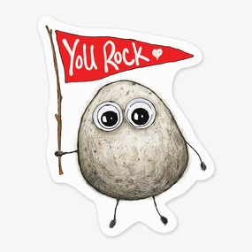 You Rock Vinyl Sticker manual linen