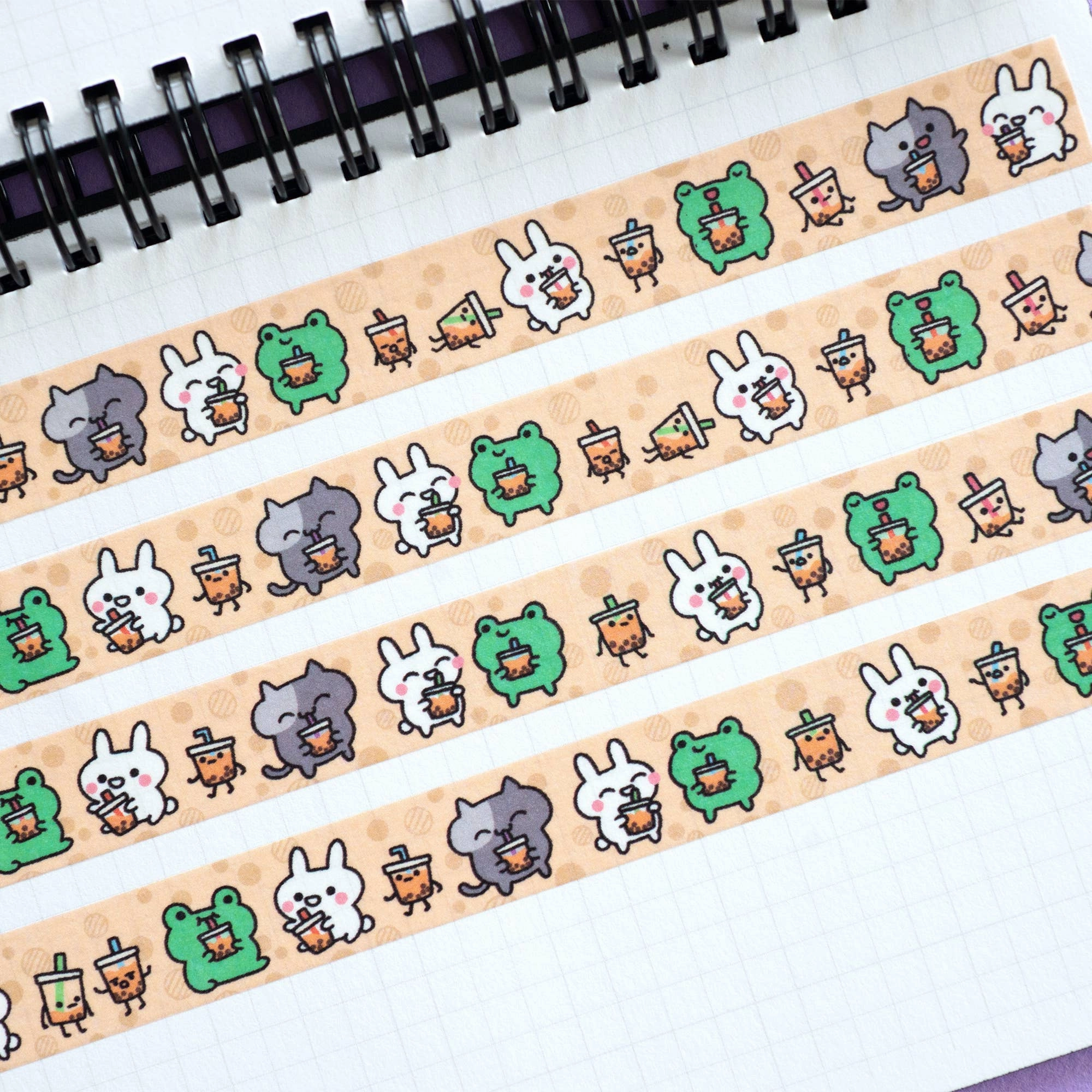 set soft Boba Time Washi Tape
