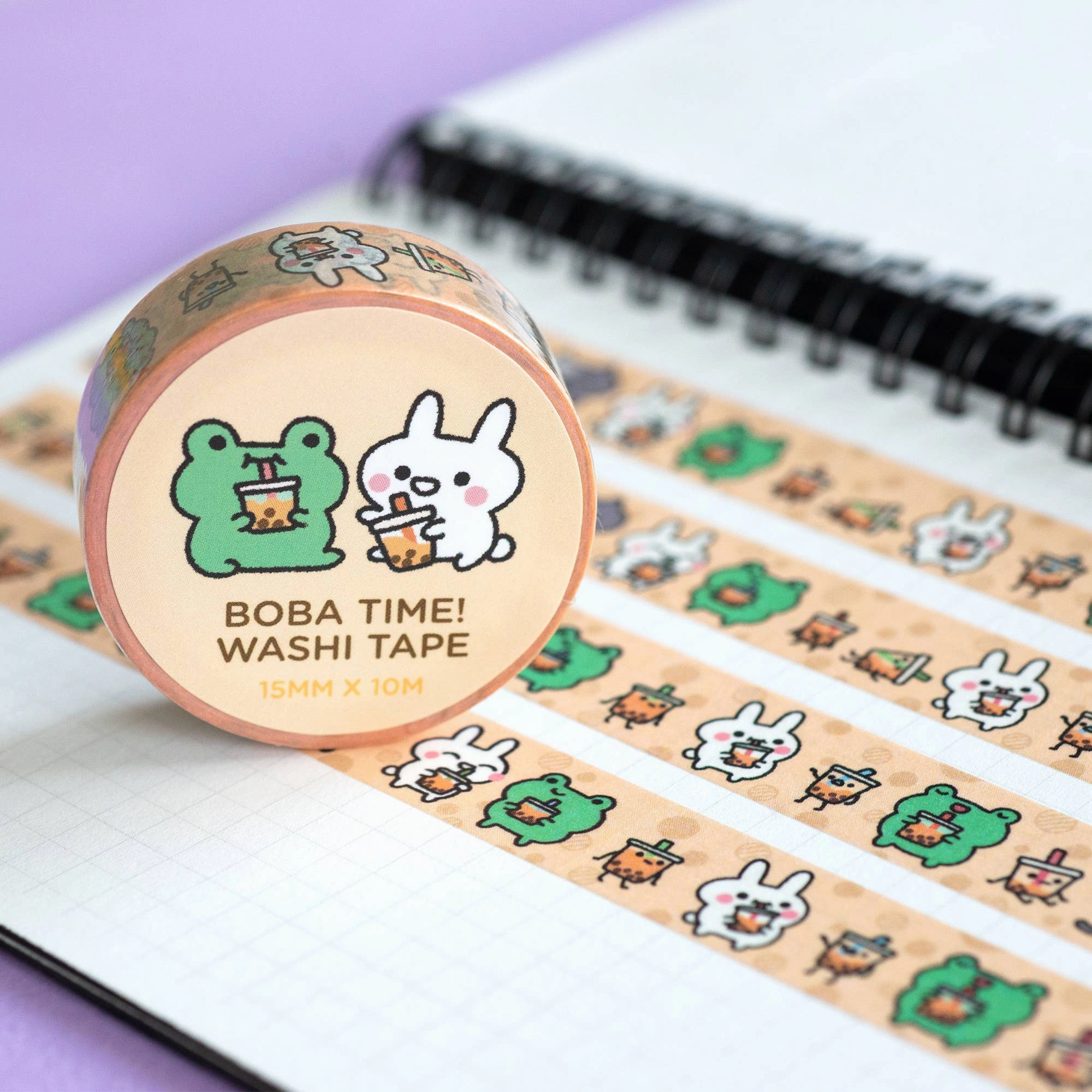 Boba Time Washi Tape glass