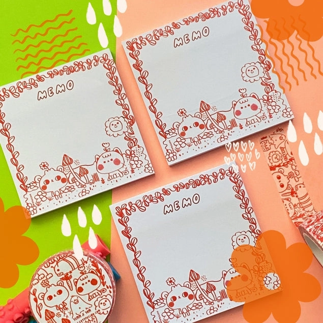 Cute Doodle Sticky Notes affordable antislip
