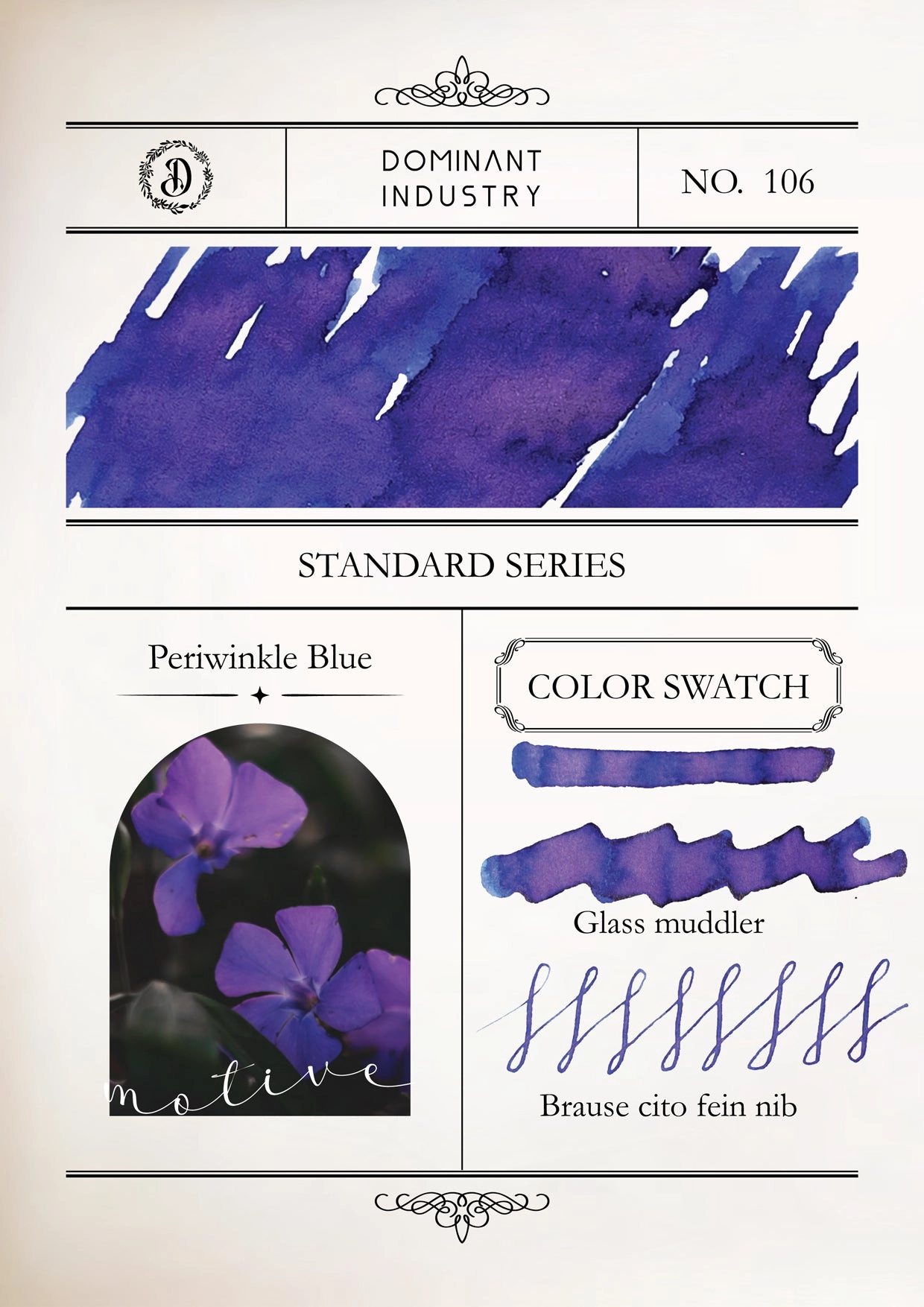 Dominant Industry Standard Ink 25Ml - Periwinkle Blue flat deluxe
