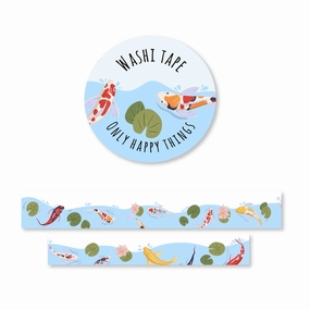 recycled linen Koi Pond Washi Tape