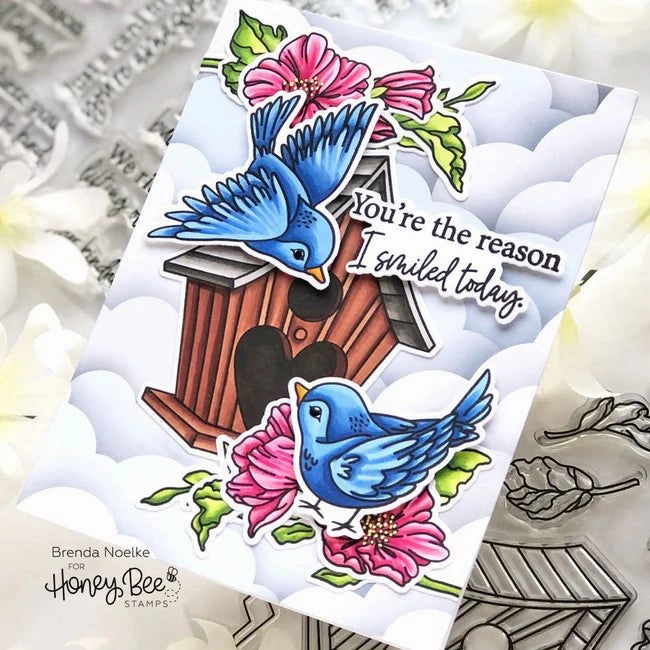 giant minimalist Love Is In The Air - 6X6 Stamp Set