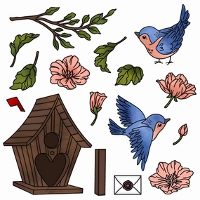 refined special Love Is In The Air - 6X6 Stamp Set