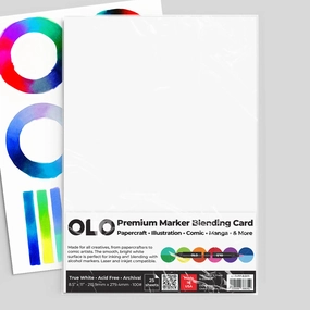 Olo Premium Marker Blending Card - 25 Sheets 8.5"X 11" neutral classic