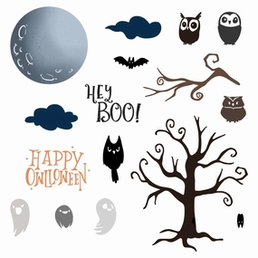 Owlloween - 6X8 Stamp Set resin