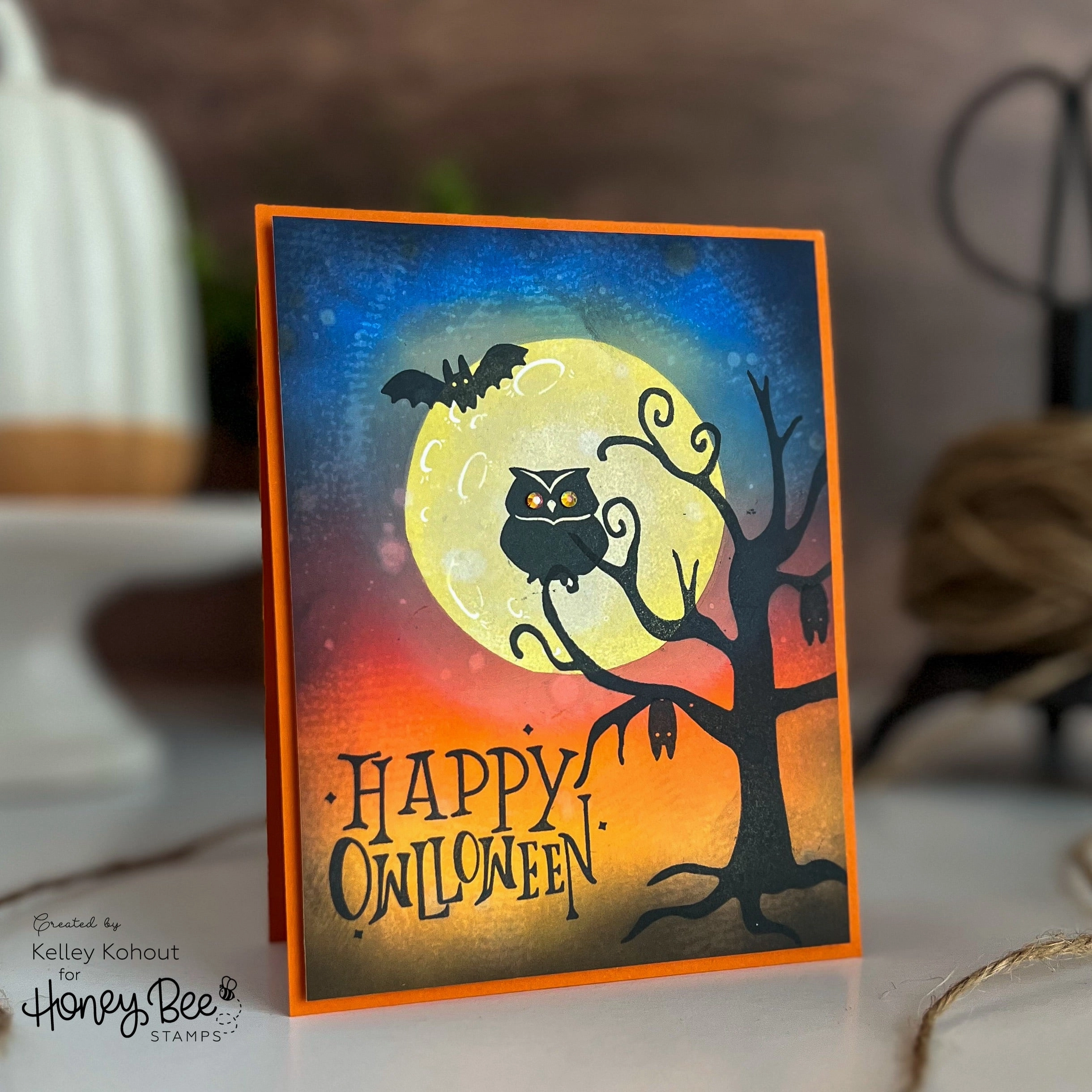 bamboo maxi Owlloween - 6X8 Stamp Set