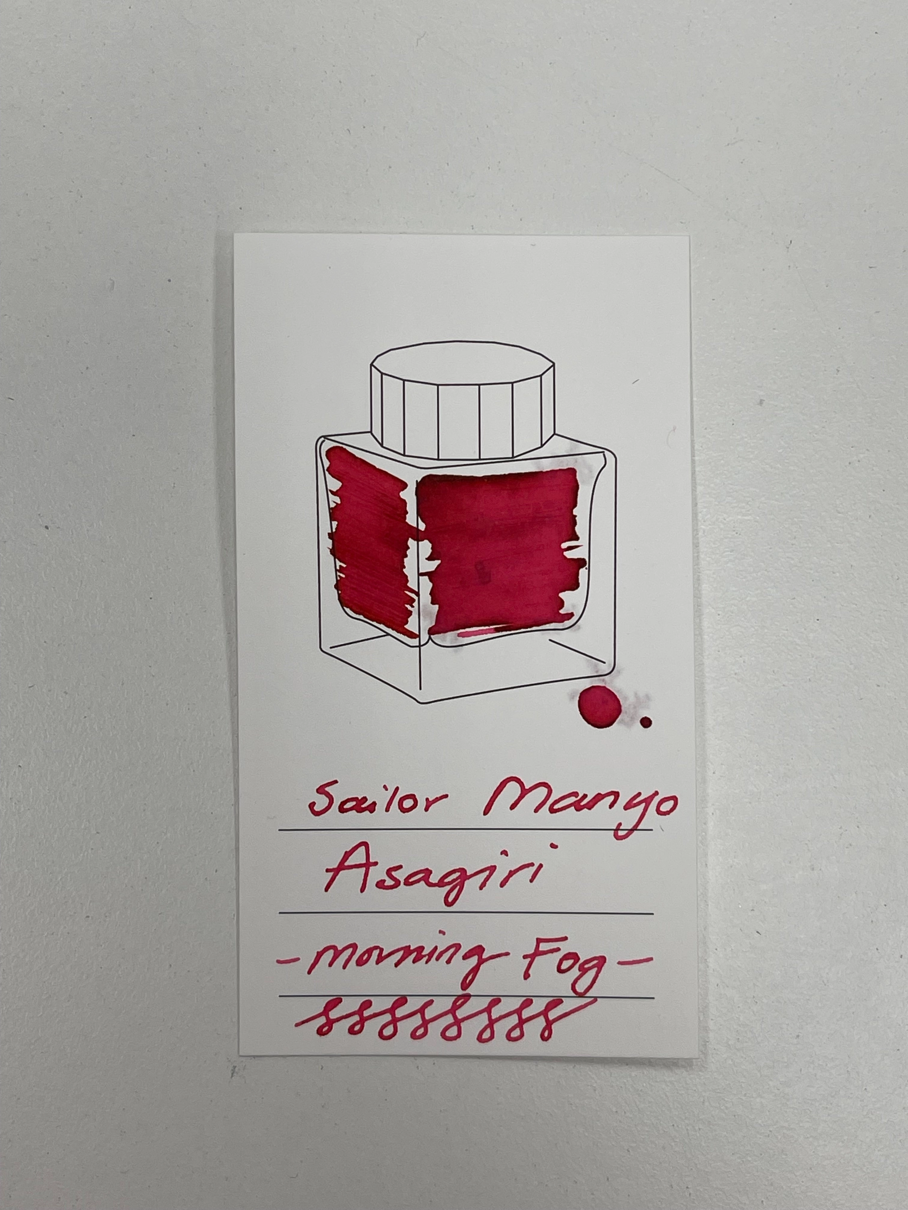Sailor Manyo Ink - 5Th Anniversary - Asagiri (Morning Fog) 50Ml premium