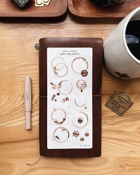 versatile slim Sarica Studio Coffee Ring Stickers