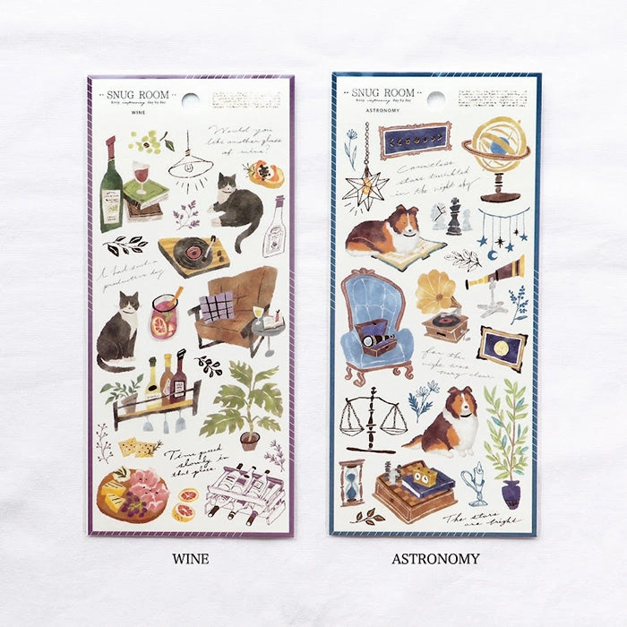 thin Wine Snug Room Sticker