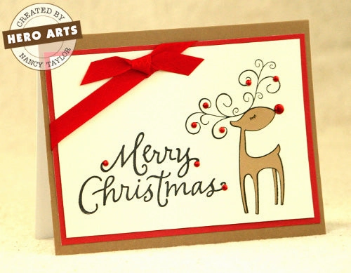 Winking Reindeer Stamp special