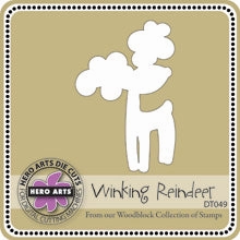 Winking Reindeer Stamp single premium