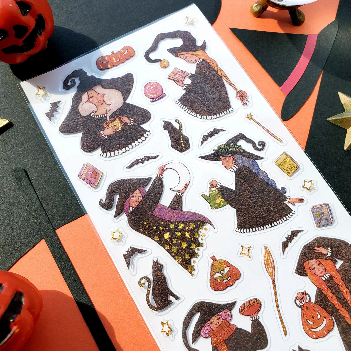 Witchy Autumn Sticker Sheet round