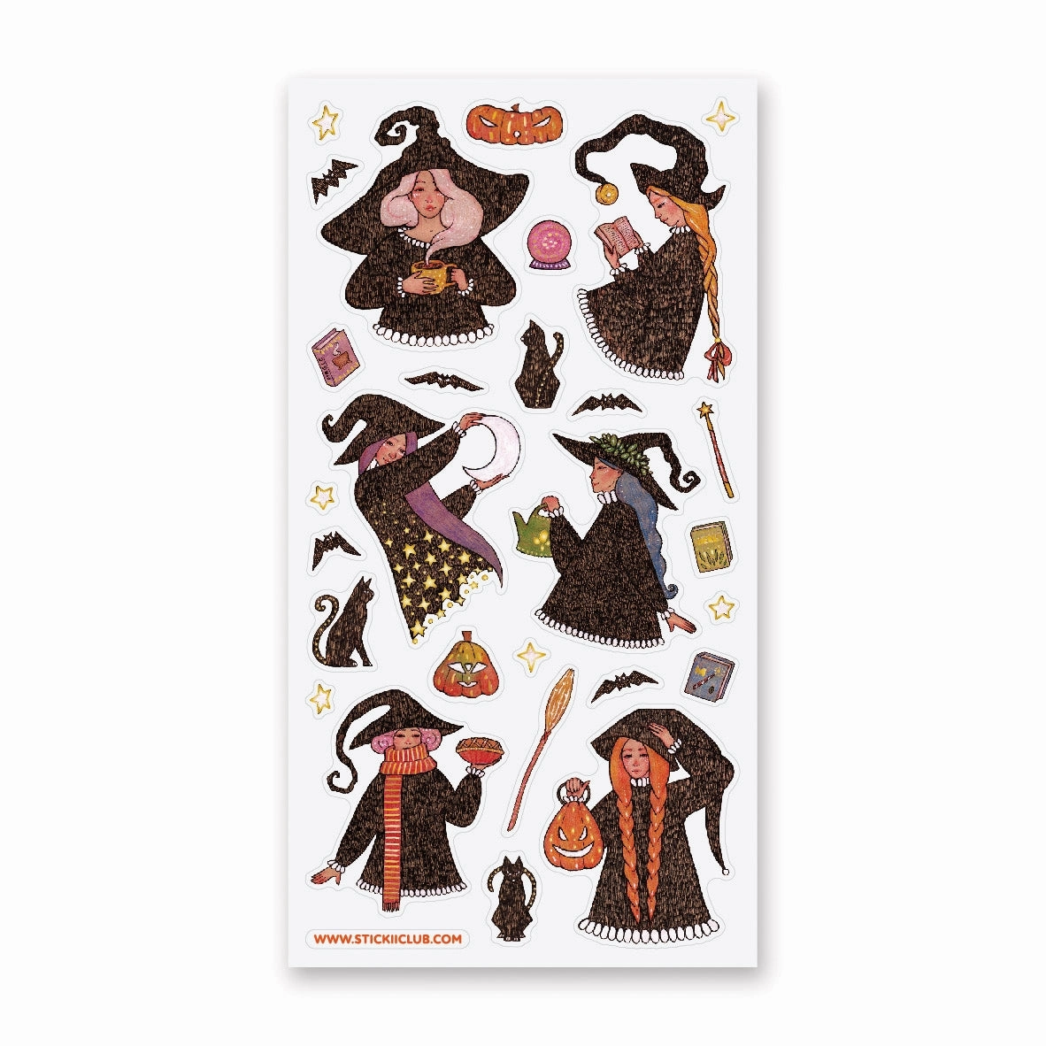 Witchy Autumn Sticker Sheet glossy