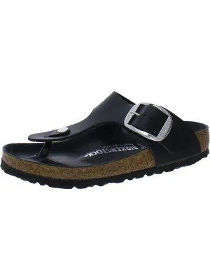 Damen Leder Schlupf-Thong-Sandalen