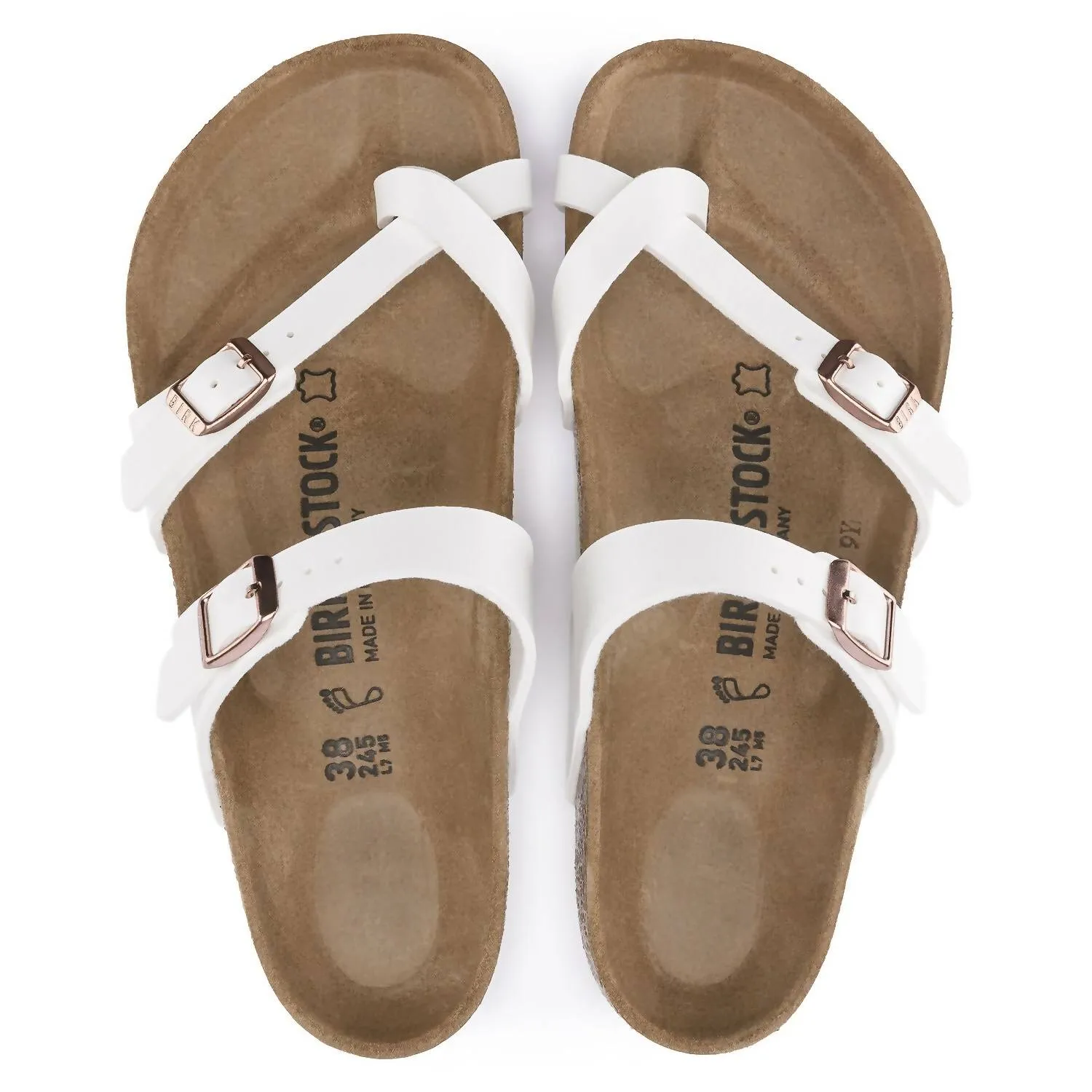Frauen Mayari Birko-Flor Sandalen - Regular Fit in Weiß
