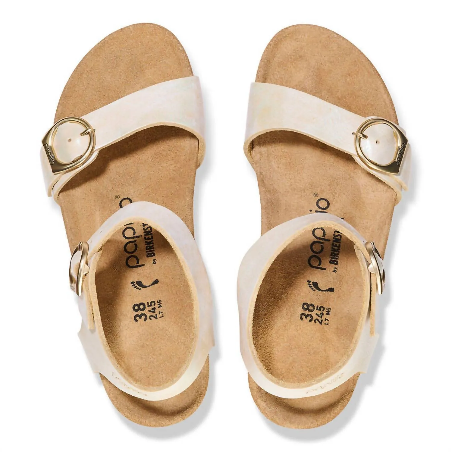 Damen Soley Nubuck-Leder Sandale in Metallic-Silber