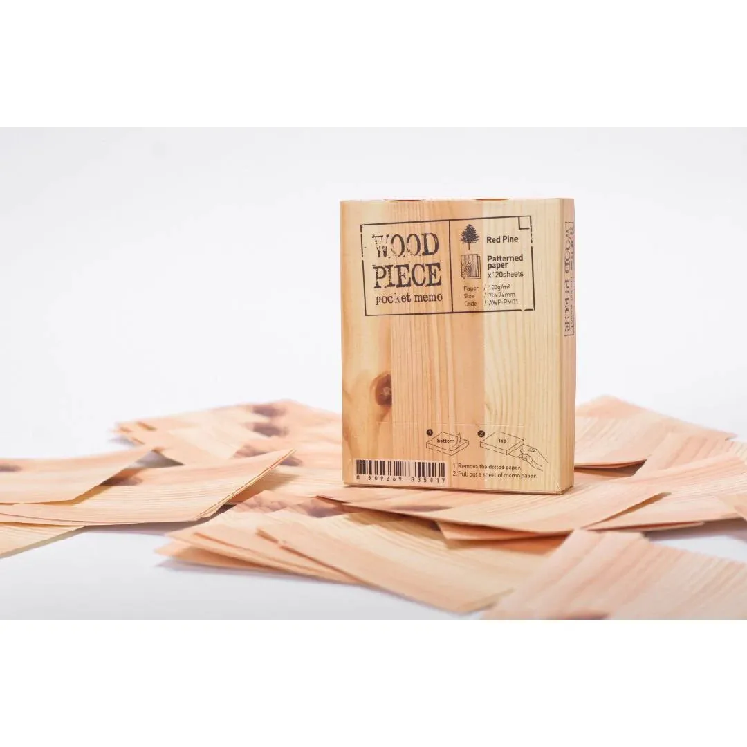 Wood Memo Block colorful short