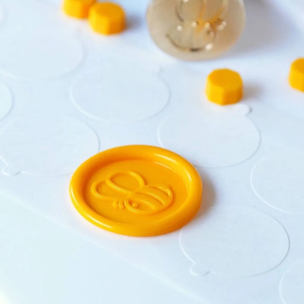 pastel retractable Bee Creative 1" Wax Seal Stickers - 28 Pack