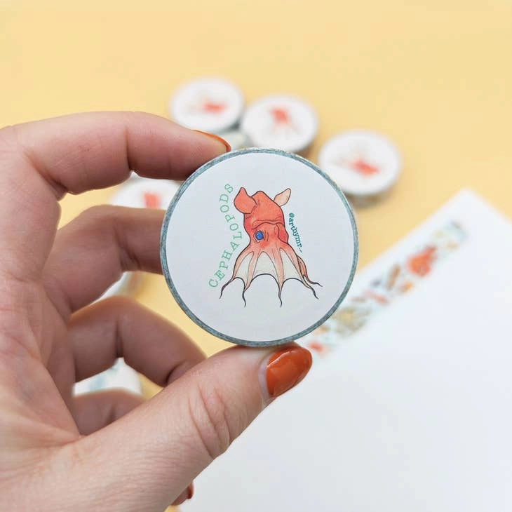 Cephalopods Octopus Washi Tape synthetic