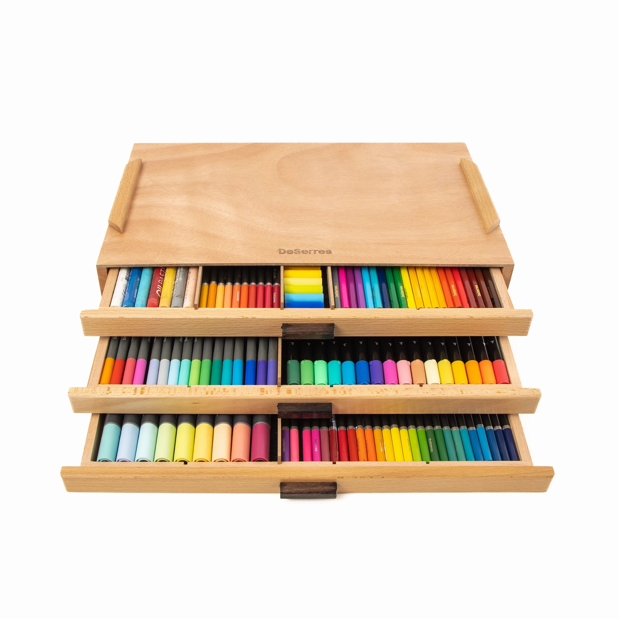 Wooden Drawer Storage Box pastel