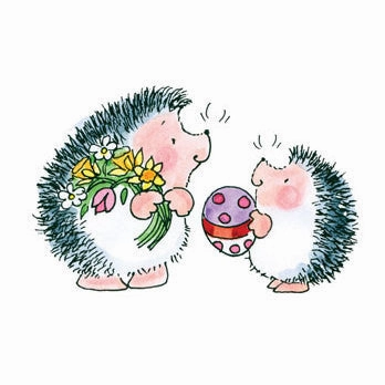 tiny exclusive Easter Exchange Hedgehog Rubber Stamp