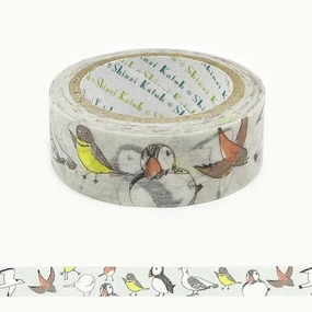 flexible Endangered Bird Species Washi Tape