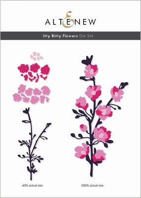 Itty Bitty Flowers Die Set shiny