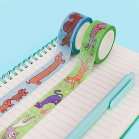 narrow Long Pets Washi Tape Box Set Of 2