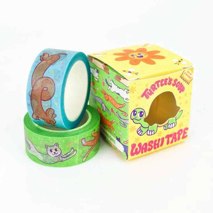 shockproof short Long Pets Washi Tape Box Set Of 2